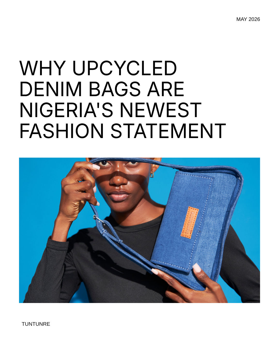 Why Upcycled Denim Bags Are Nigeria's Newest Fashion Statement