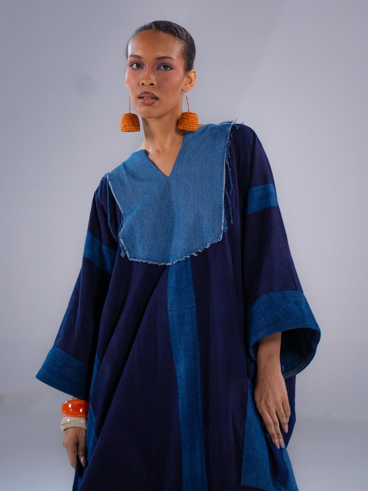 The Kano Bùbù – Upcycled Denim Bubu Dress
