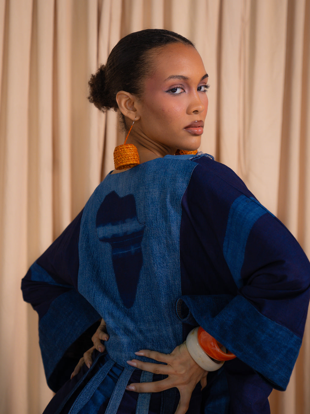 The Kano Bùbù – Upcycled Denim Bubu Dress
